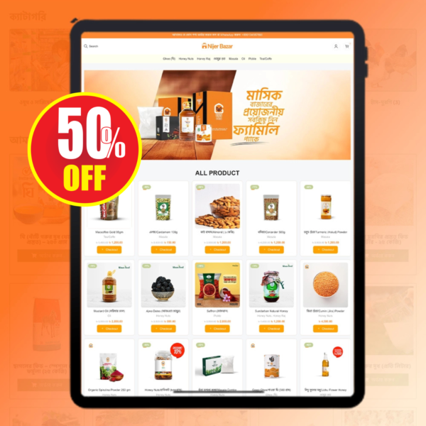 Ghorer Bazar –Ready Wp Ecommerce Website