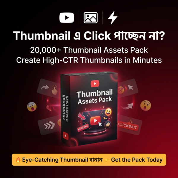 YouTube Thumbnail Assets Pack Ultimate 20,000+